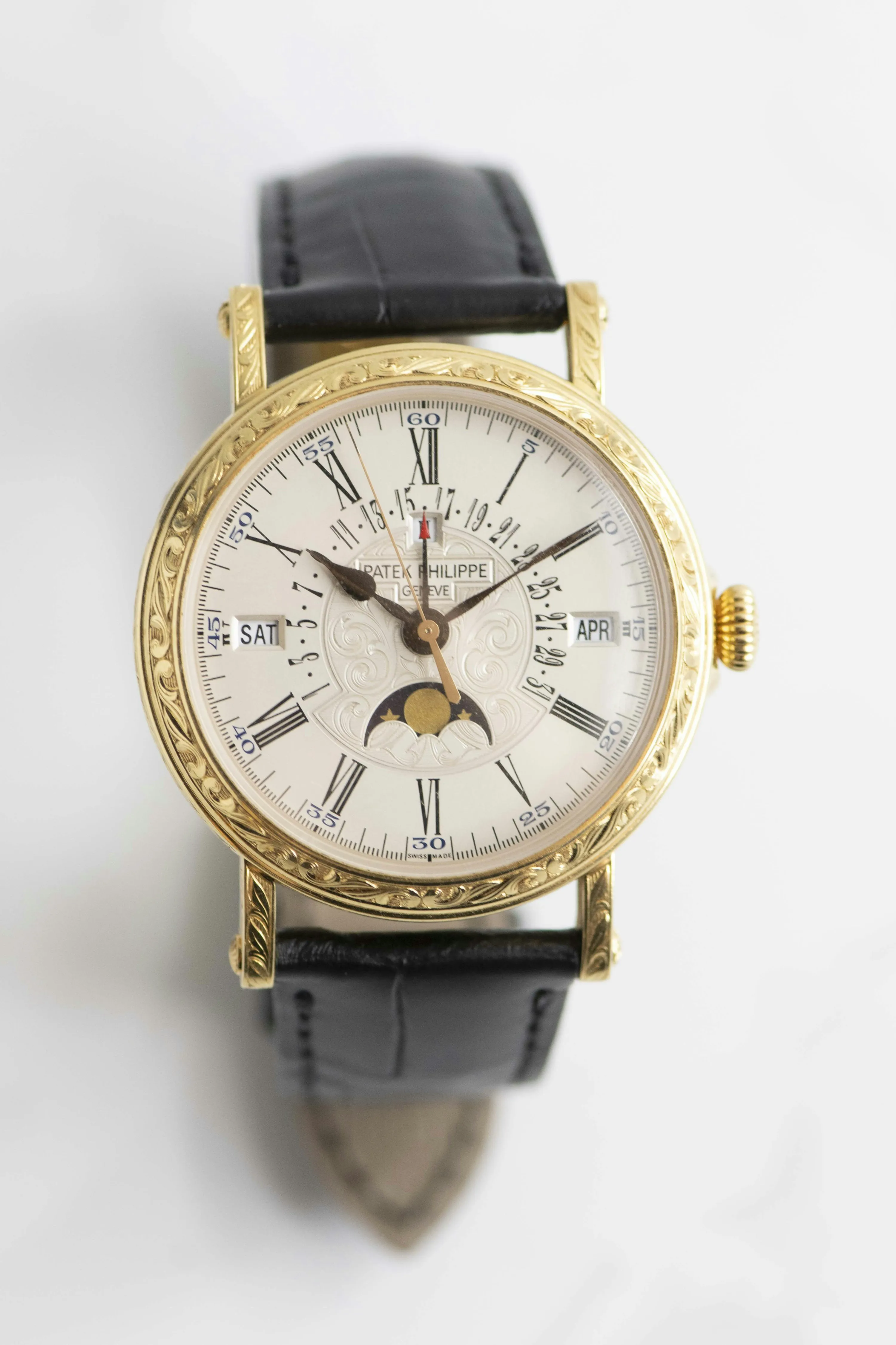 Patek Philippe Perpetual Calendar 5160J 38mm Yellow gold Silver 18