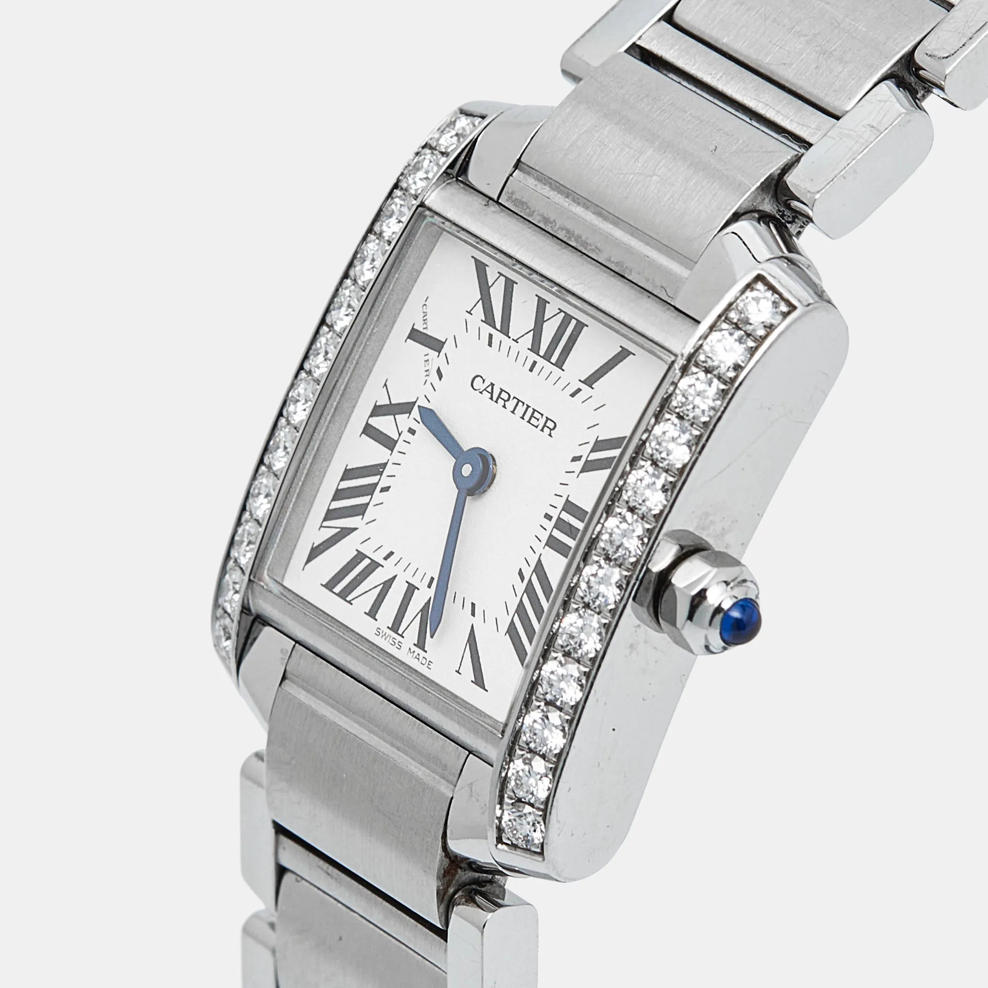 Cartier Tank Française W4TA0008 20mm Stainless steel 1