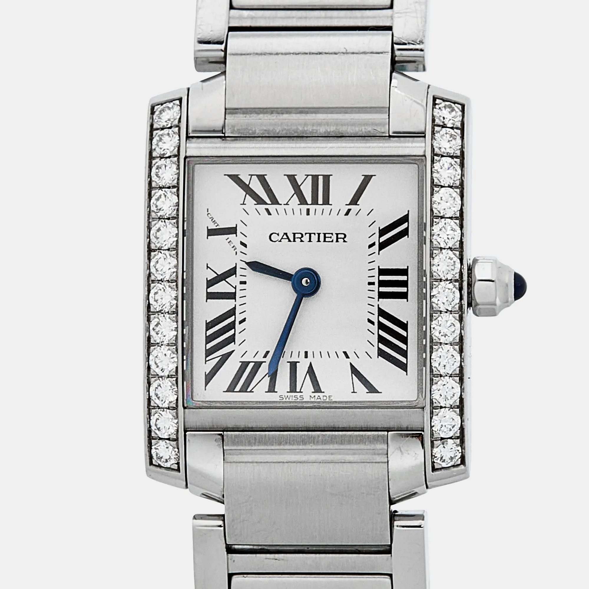 Cartier Tank Française W4TA0008 20mm Stainless steel 2