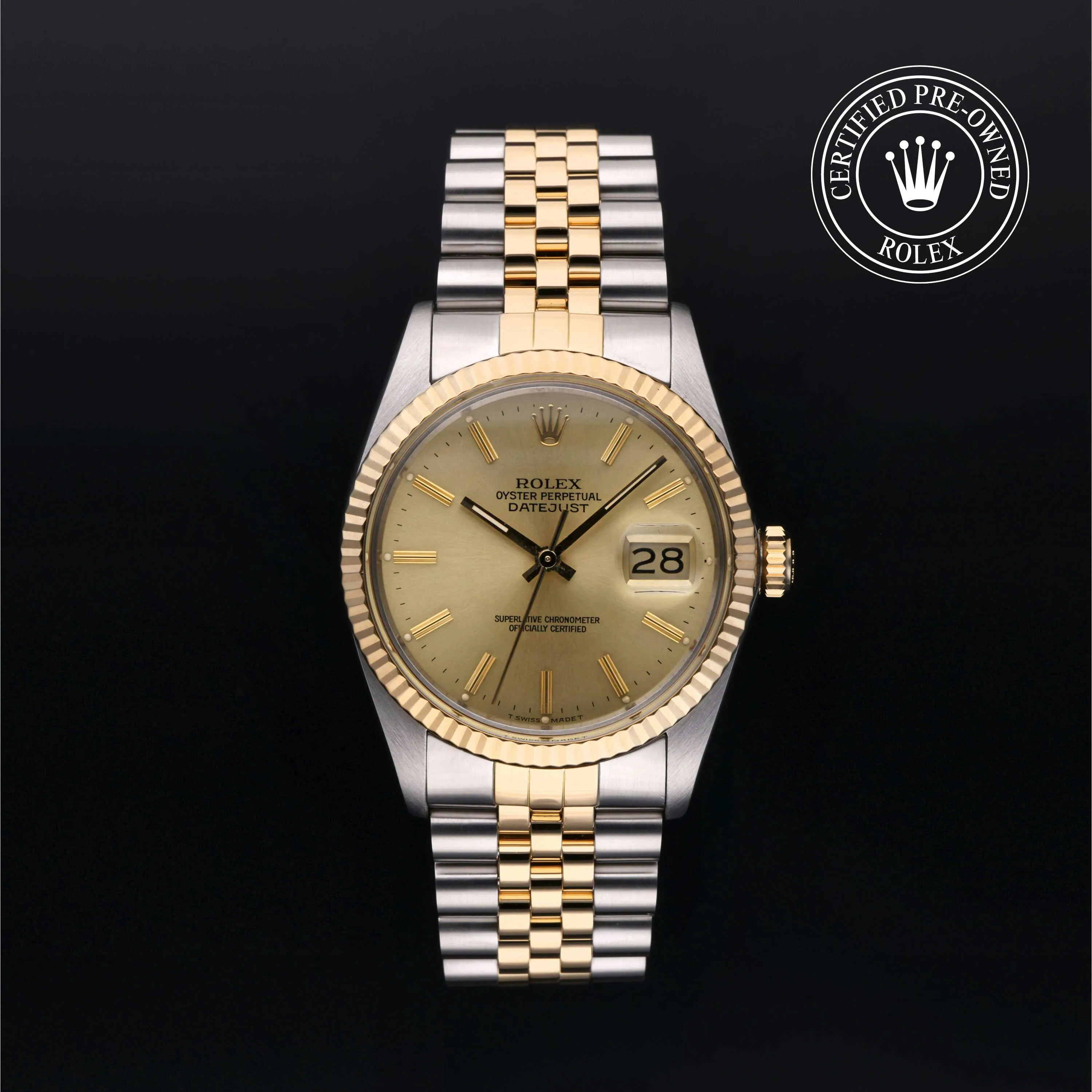 Rolex Datejust 36 16013 36mm Stainless steel Champagne