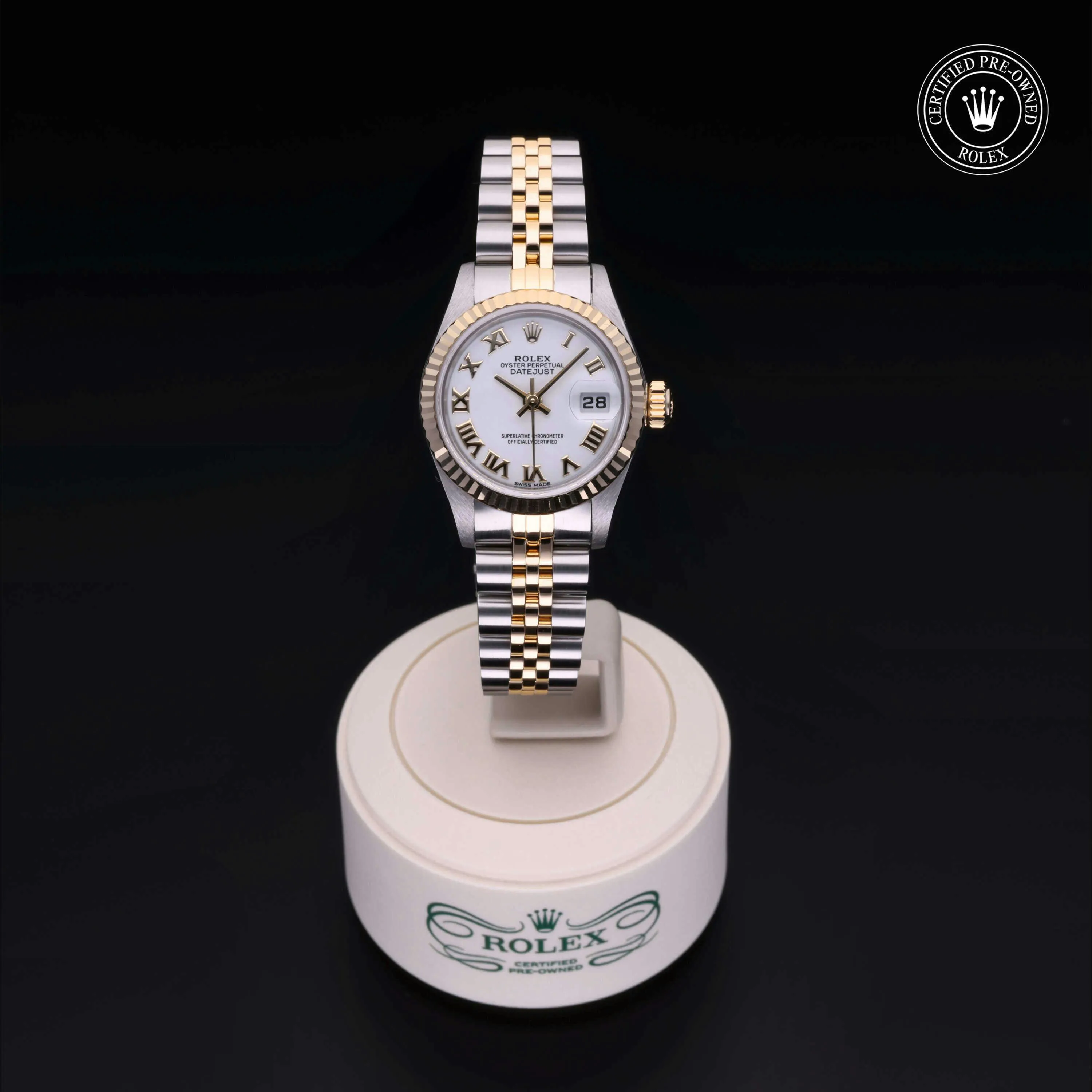 Rolex Lady-Datejust 69173 26mm Stainless steel Ivory 1