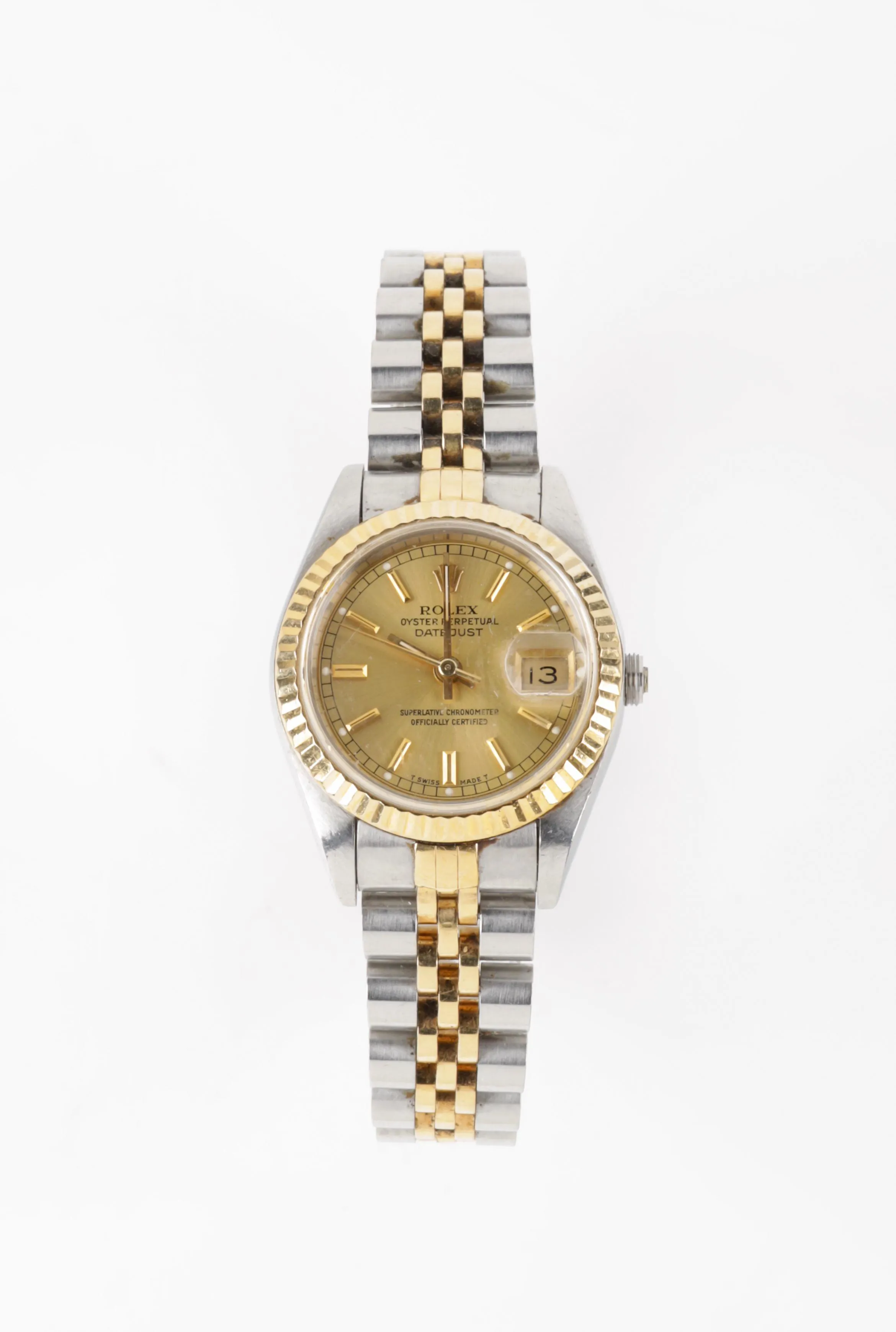 Rolex Lady-Datejust 69173 26mm Stainless steel and 18k yellow gold Champagne