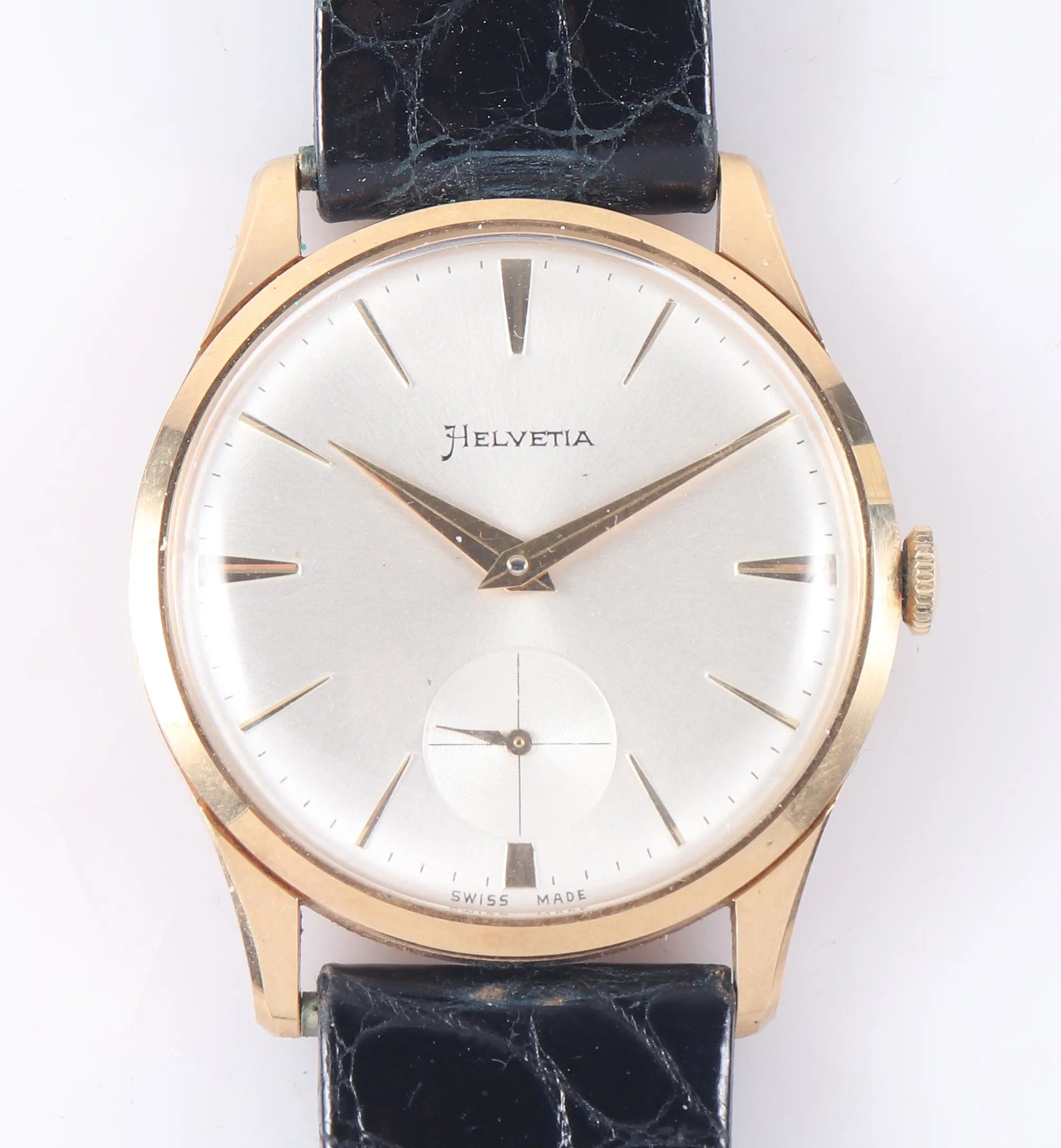 Helvetia 346 34mm Yellow gold Silver