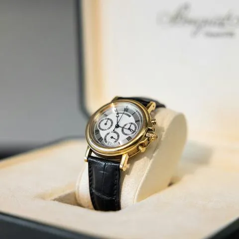 Breguet Marine 3460 36mm Yellow gold Silver