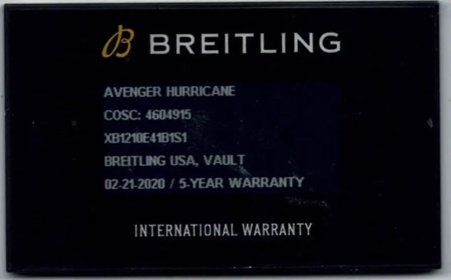 Breitling Avenger Hurricane XB1210E41B1S1 50mm Polymer Black 4
