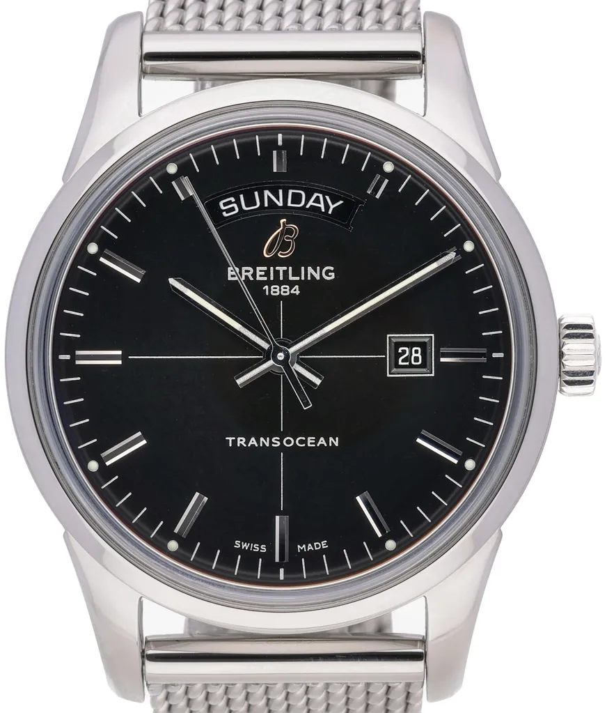 Breitling Transocean Day & Date A4531012 43mm Stainless steel Black