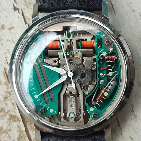 Bulova Accutron 214 34mm Stainless steel Skeletonized