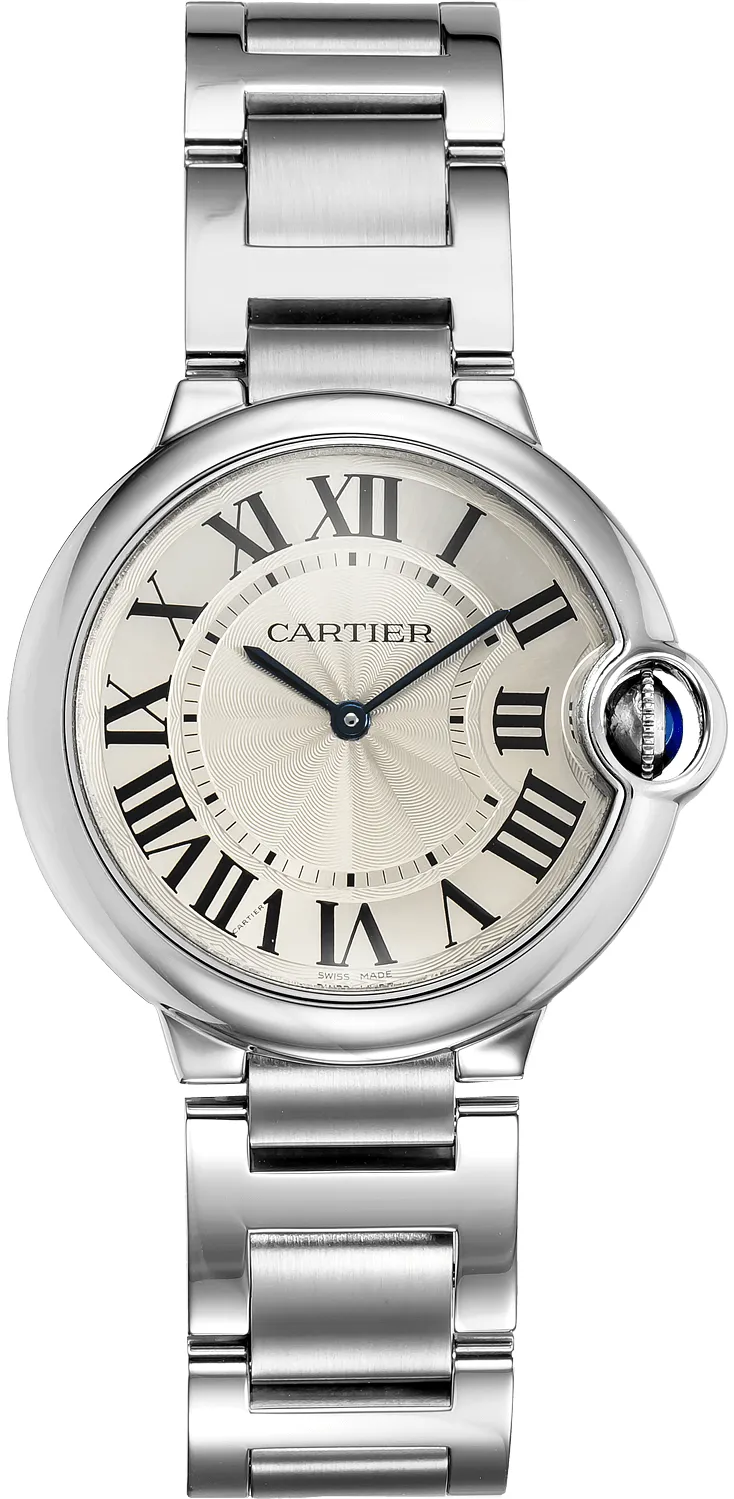 Cartier Ballon Bleu 36mm W69011Z4 36mm Stainless steel Silver Gray