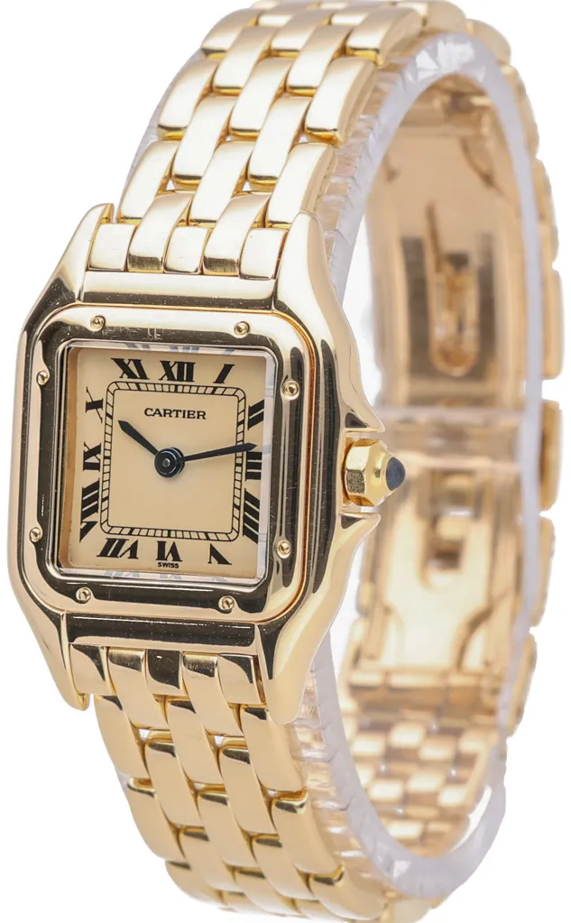 Cartier Panthère 86691 22mm Yellow gold Cream 2