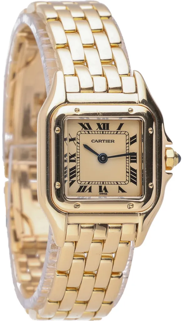 Cartier Panthère 86691 22mm Yellow gold Cream 4