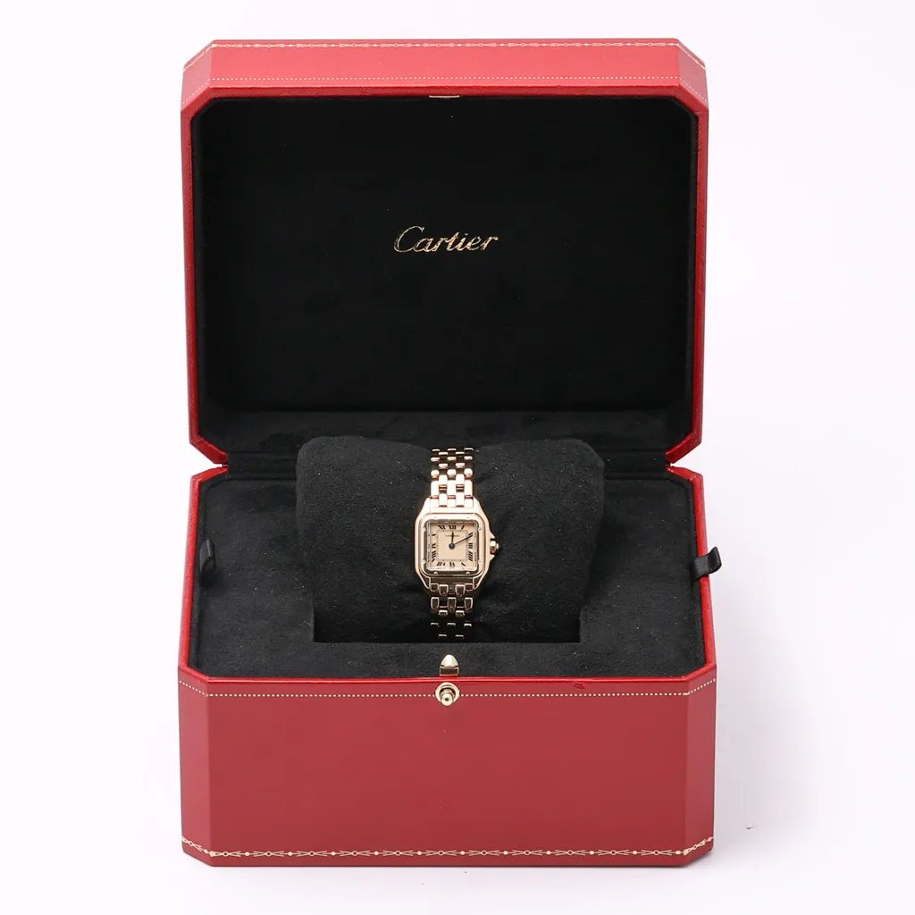 Cartier Panthère 86691 22mm Yellow gold Cream 7