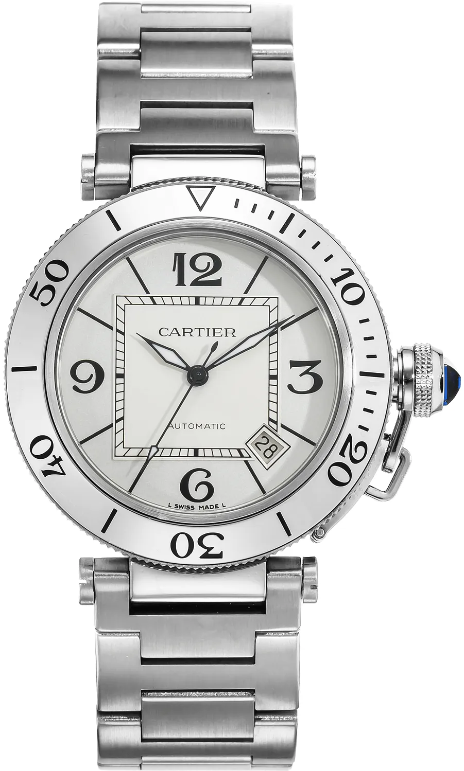Cartier Pasha Seatimer W31080M7 40mm Stainless steel