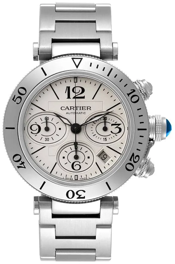 Cartier Pasha W31089M7 42.5mm Stainless steel Silver