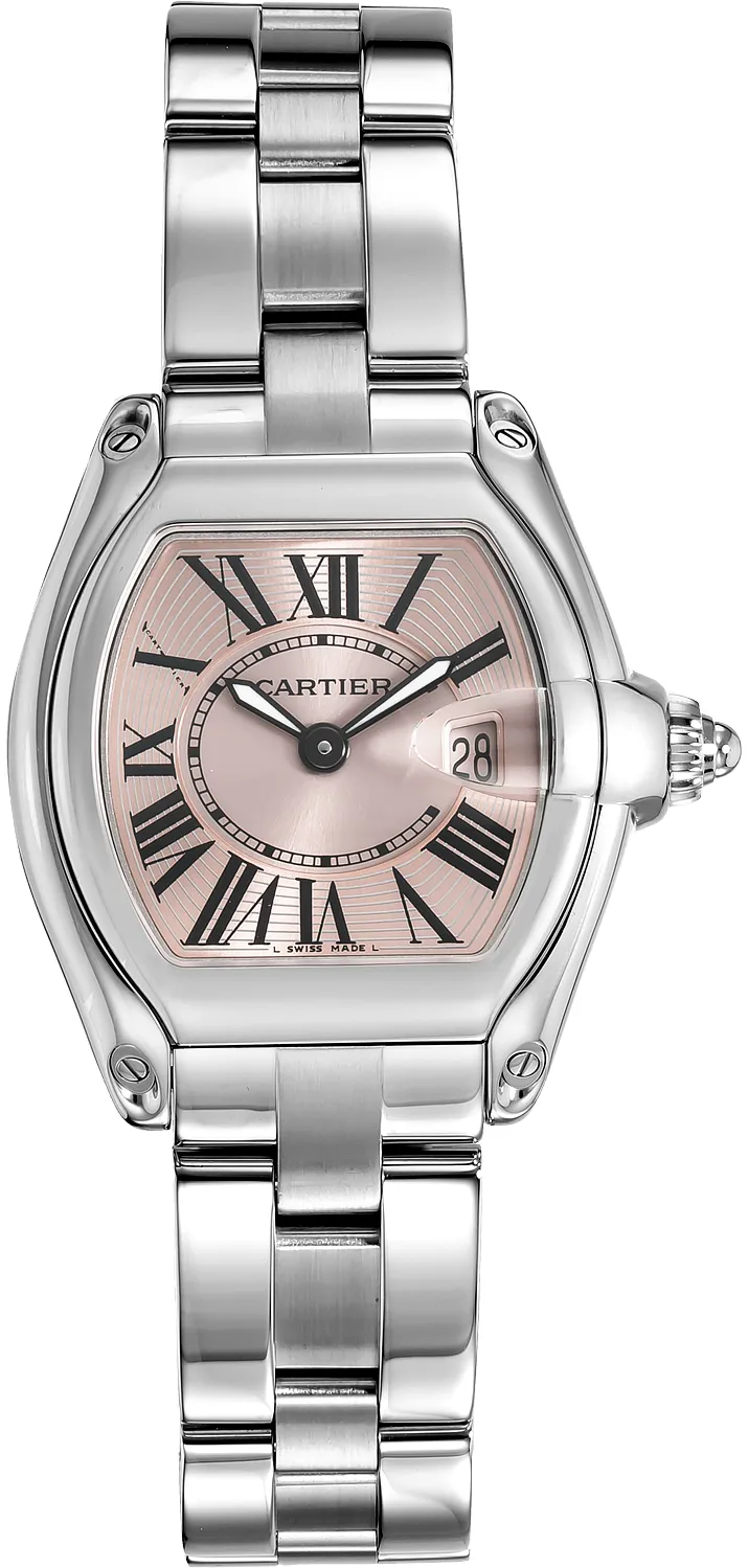 Cartier Roadster W62017V3 29mm Stainless steel Rose