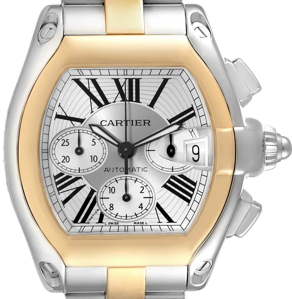 Cartier Roadster W62027Z1 48mm Yellow gold and stainless steel Silver 2