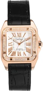 Cartier Santos 100 WM50450M Rose gold White