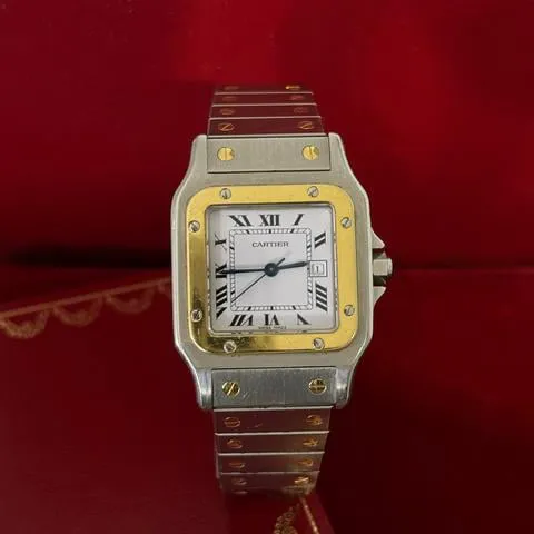 Cartier Santos 2961 29mm Yellow gold and stainless steel White
