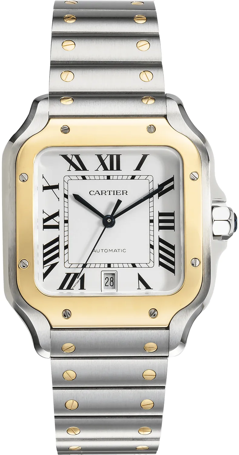 Cartier Santos W2SA0009 37mm Yellow gold and stainless steel