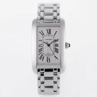 Cartier Tank Américaine 1741 26.5mm White gold White