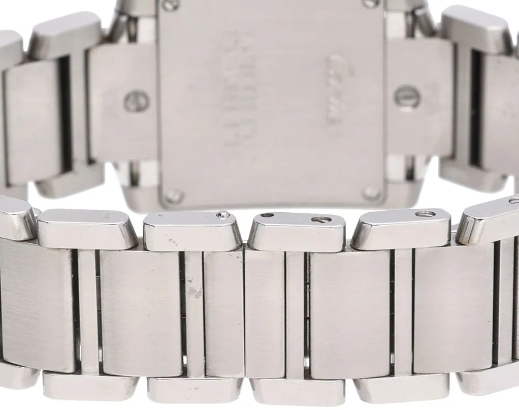 Cartier Tank Française 2384 20mm Stainless steel White 7