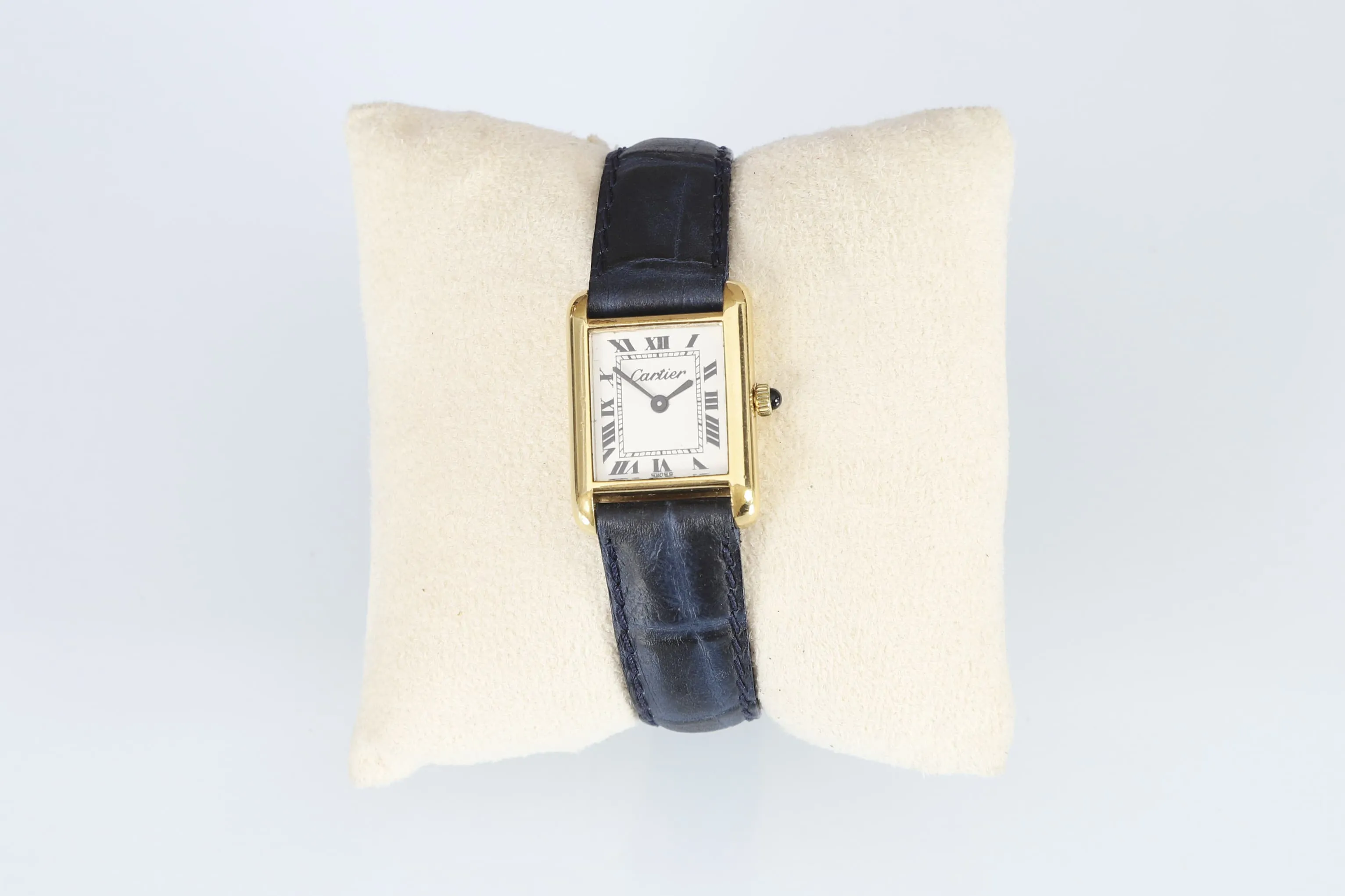 Cartier Tank 22mm Electroplated gold metal Cream