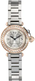 Cartier Miss Pasha WJ124021 28mm Rose gold and Stainless steel Silver