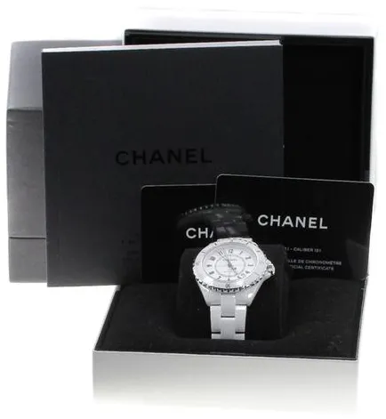 Chanel J12 H5700 38mm White ceramic White 1