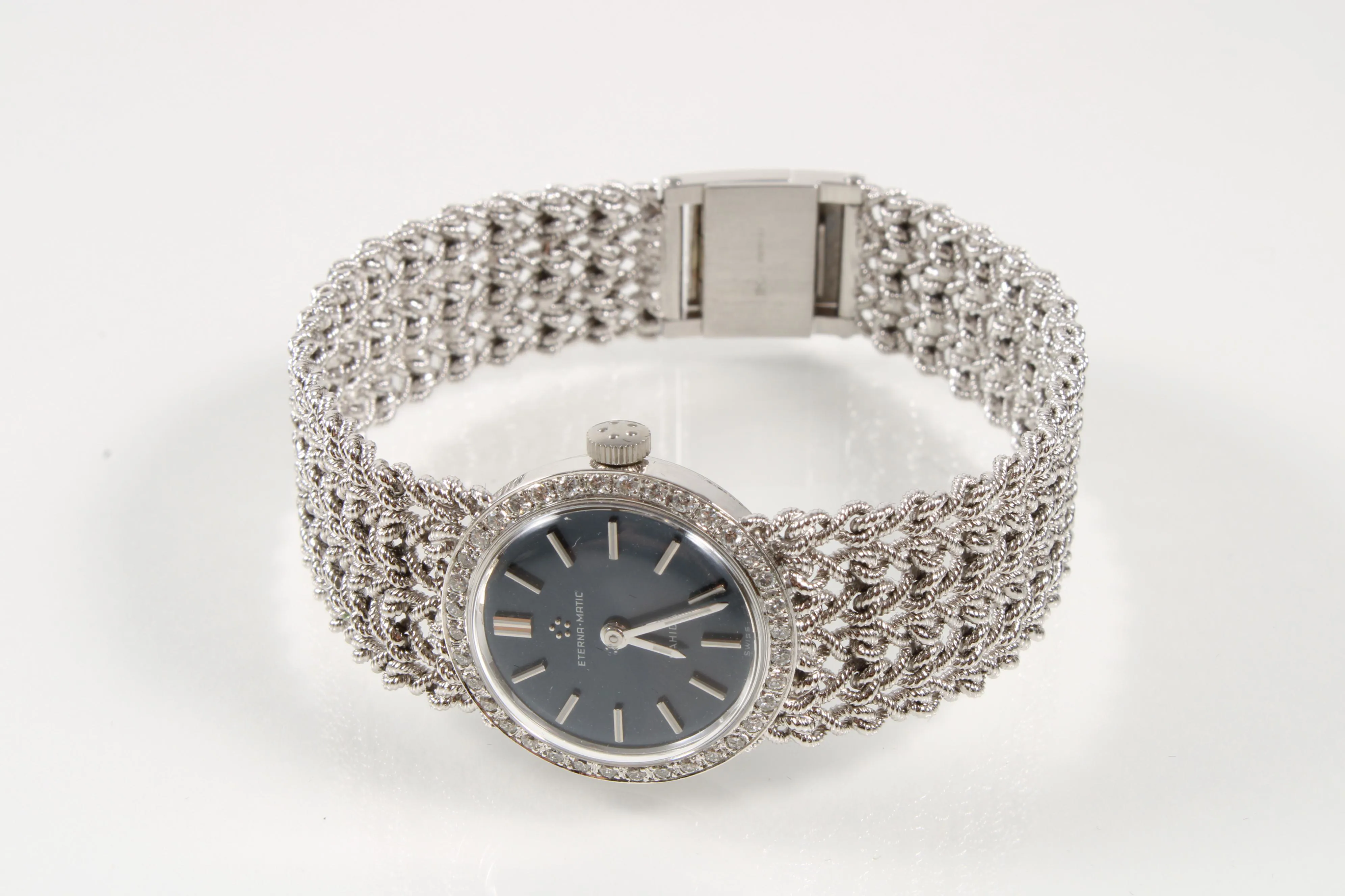 Eterna Eterna-Matic 24mm White gold and Diamond Blue