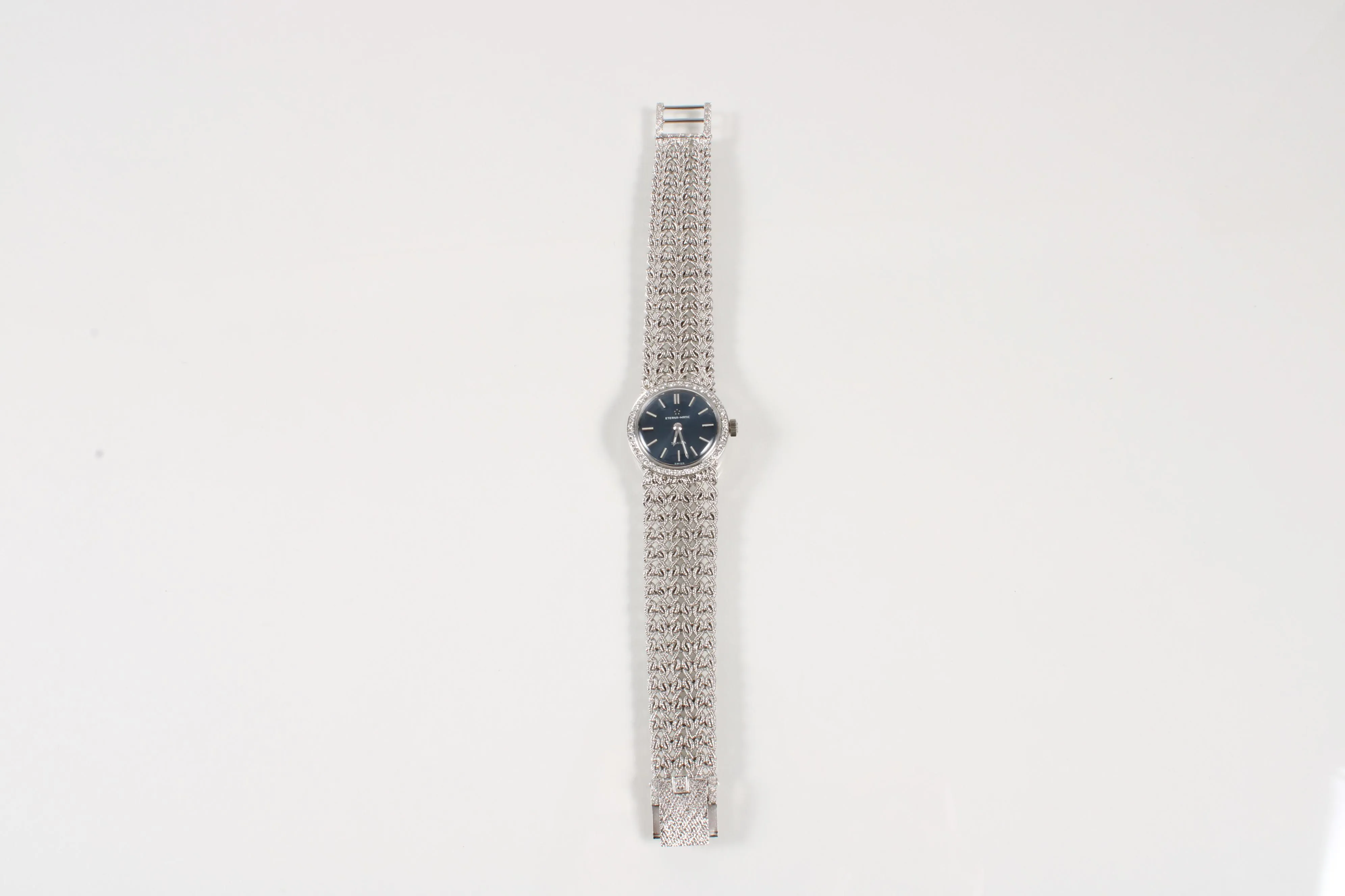 Eterna Eterna-Matic 24mm White gold and Diamond Blue 3