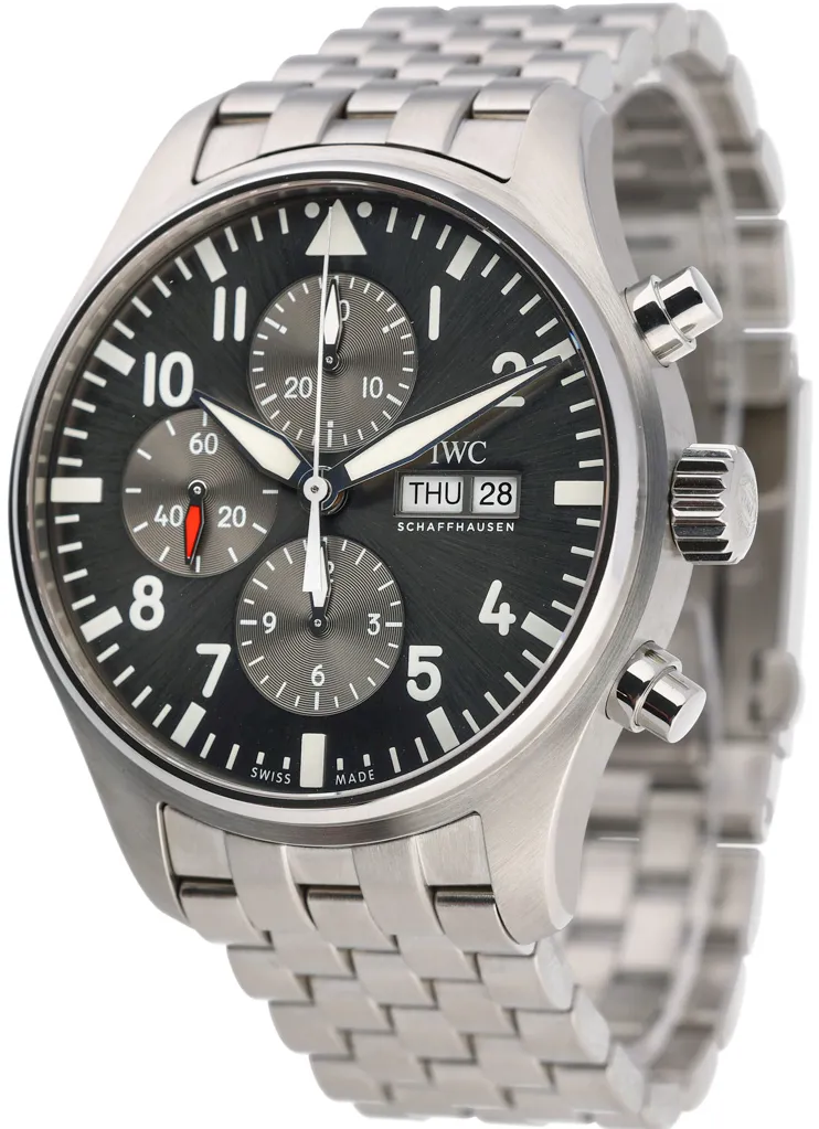 IWC Pilot Spitfire Chronograph IW377719 43mm Stainless steel Gray 1