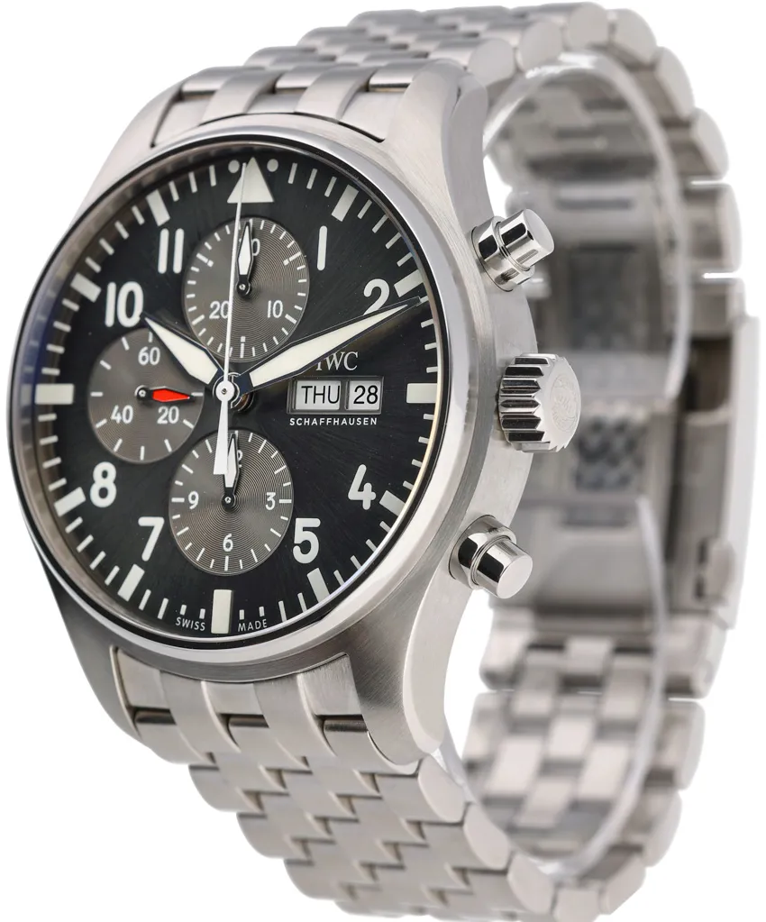 IWC Pilot Spitfire Chronograph IW377719 43mm Stainless steel Gray 2