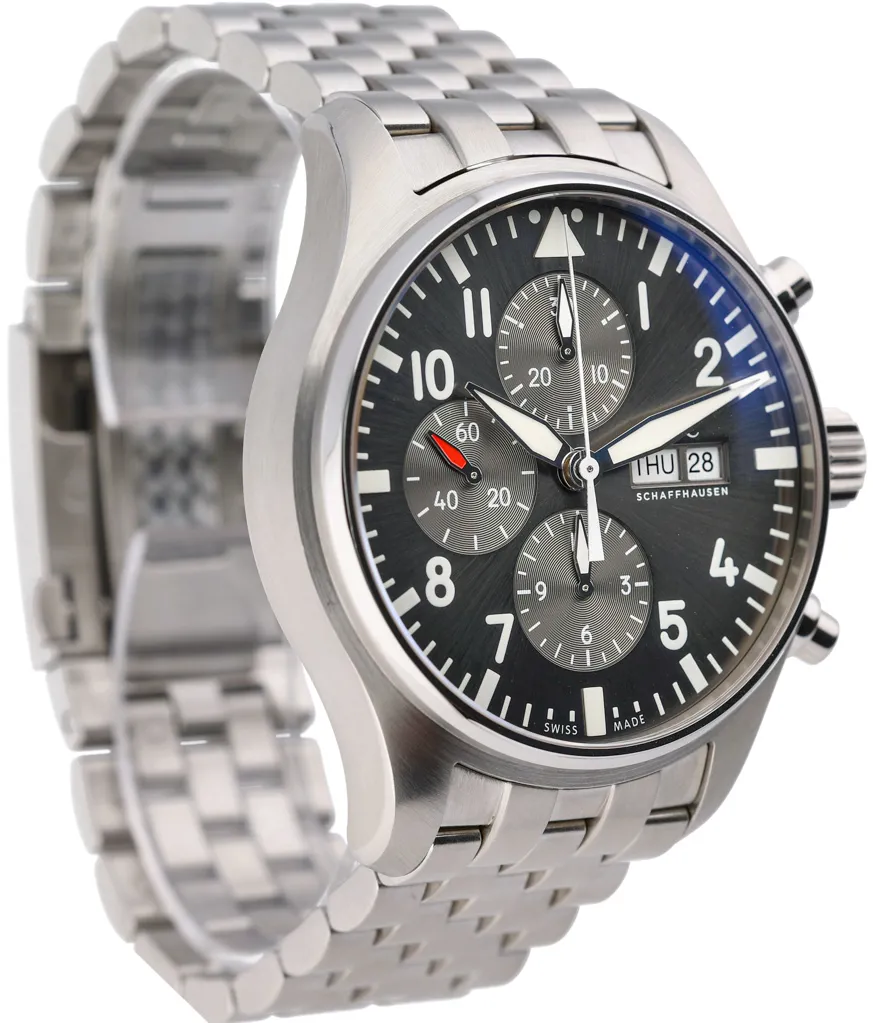 IWC Pilot Spitfire Chronograph IW377719 43mm Stainless steel Gray 3