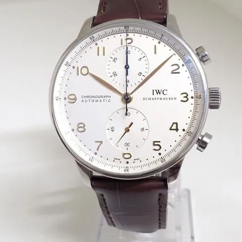 IWC Portuguese Chronograph IW3714 41mm Stainless steel White
