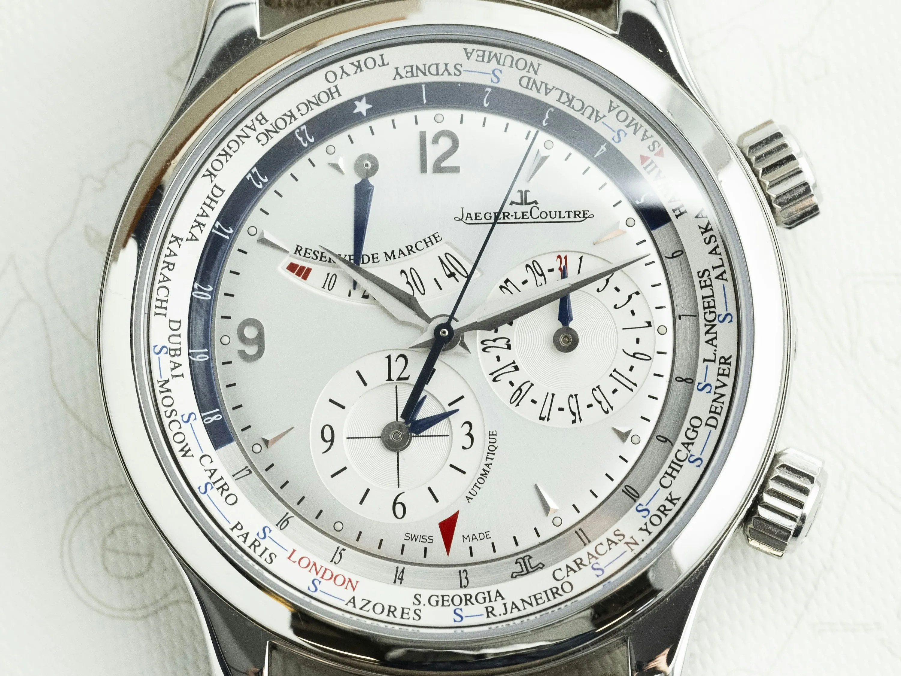 Jaeger-LeCoultre Master World Geographic 146.8.32.S 42mm Stainless steel Silver 6