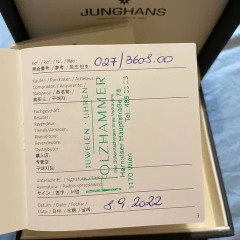 Junghans Meister Driver 027/3608.00 37.5mm Stainless steel Champagne 3