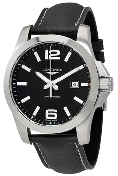 Longines Conquest L3.760.4.56.3 nullmm Stainless steel Black