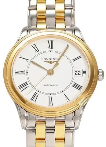 Longines Flagship L4.774.3.21.7 35mm Yellow gold and stainless steel