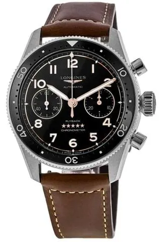 Longines Spirit L38214532 42mm Stainless steel Black