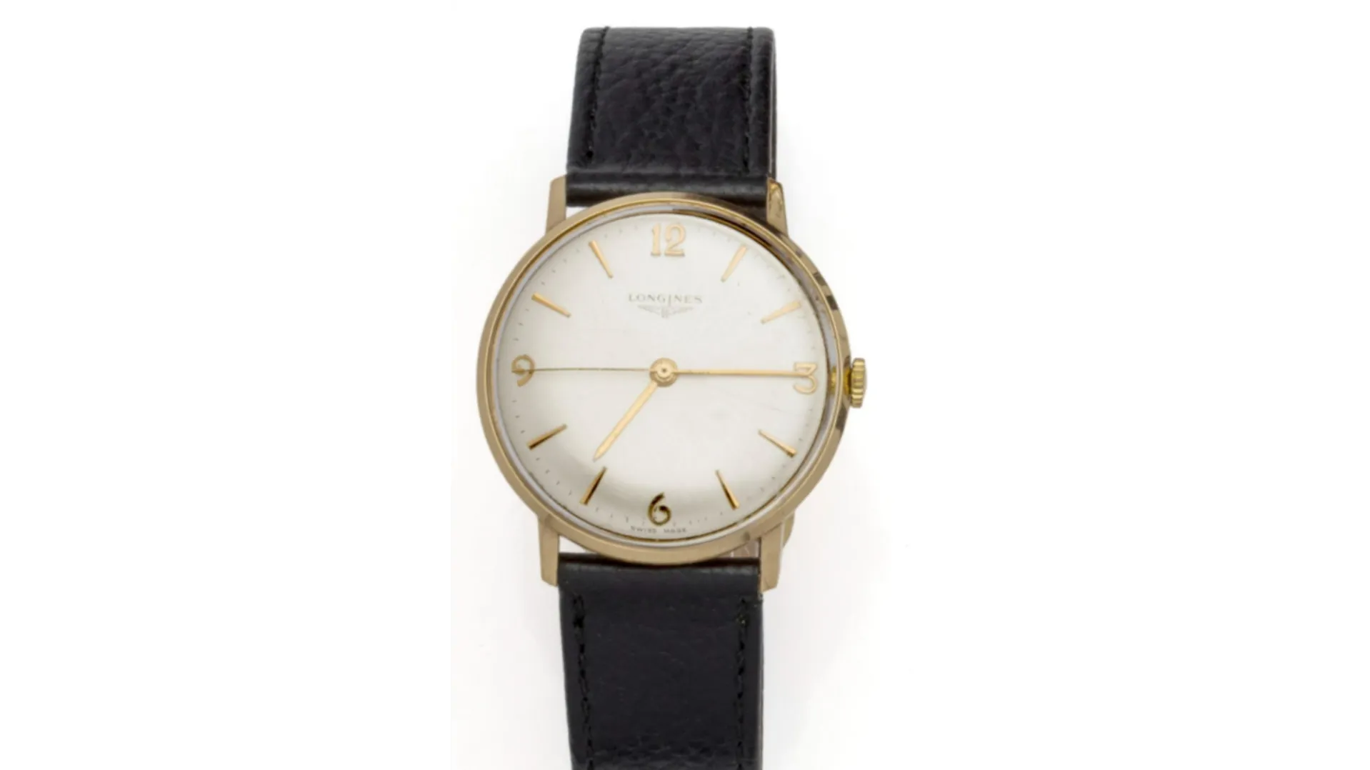 Longines 33mm Yellow gold Silver
