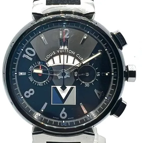 Louis Vuitton Q102G Stainless steel Black