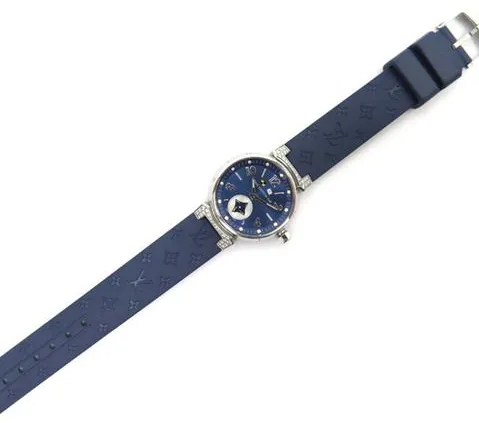 Louis Vuitton Q12M4 28mm Stainless steel Blue 14