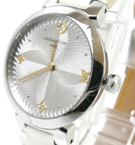 Louis Vuitton Tambour QA014 28mm Silver 7