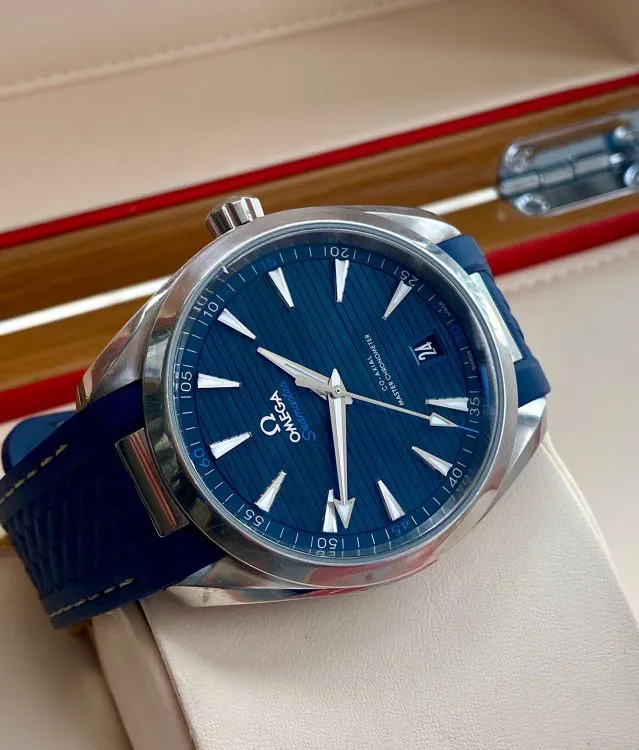 Omega Aqua Terra 220.12.41.21.03.001 41mm Stainless steel Blue 12