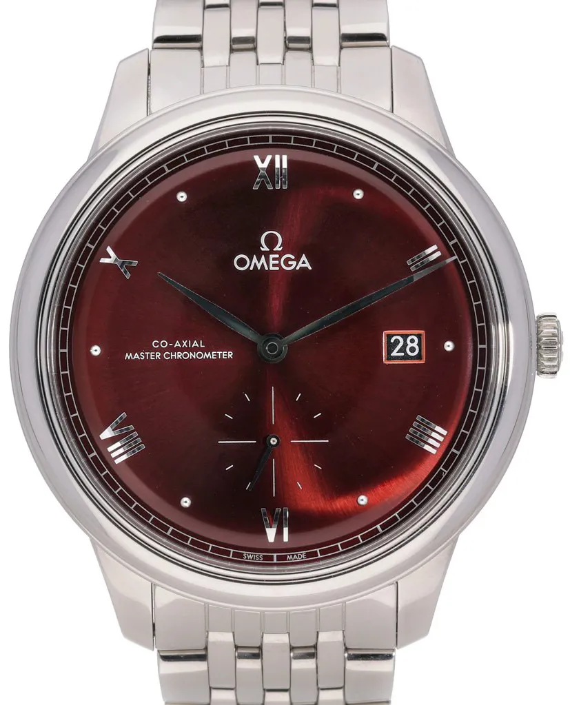 Omega De Ville 434.10.41.20.11.001 41mm Stainless steel Red 9