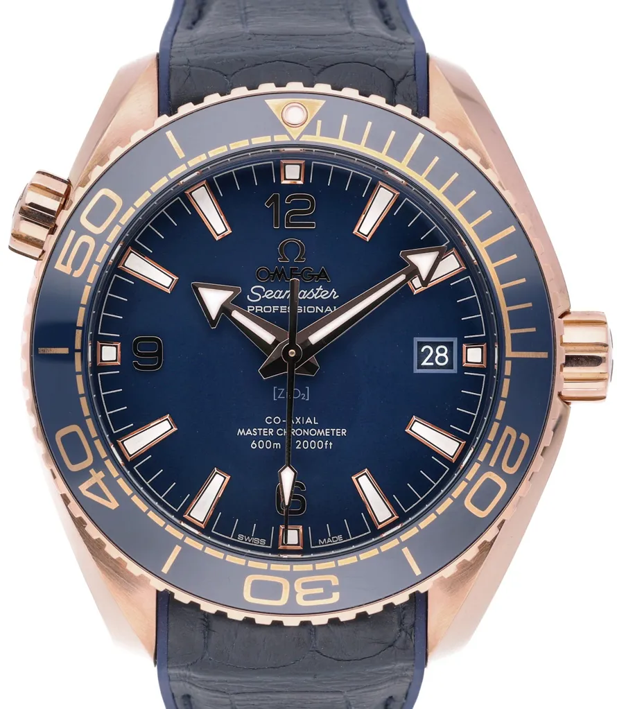 Omega Seamaster Planet Ocean 215.63.44.21.03.001 43.5mm Rose gold Blue