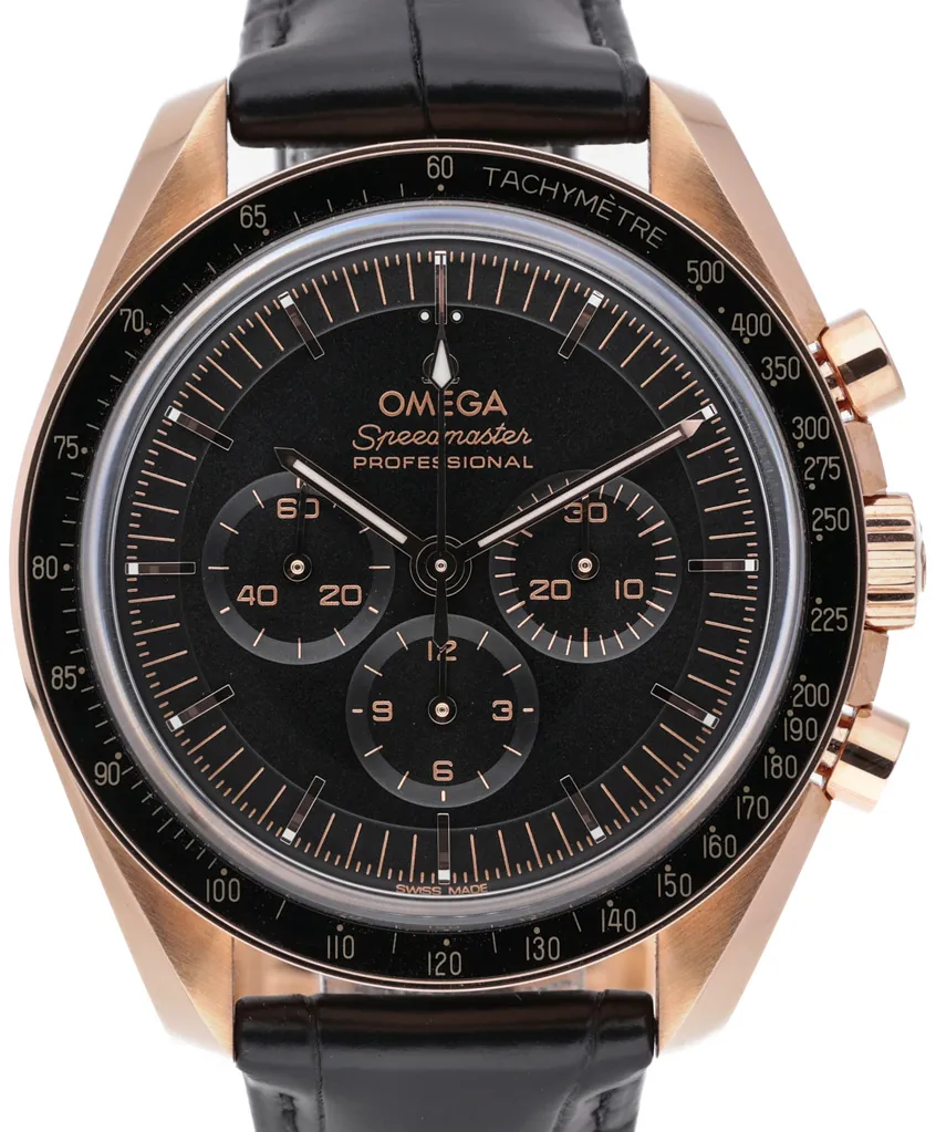 Omega Speedmaster Moon watch 310.63.42.50.01.001 42mm Rose gold Black