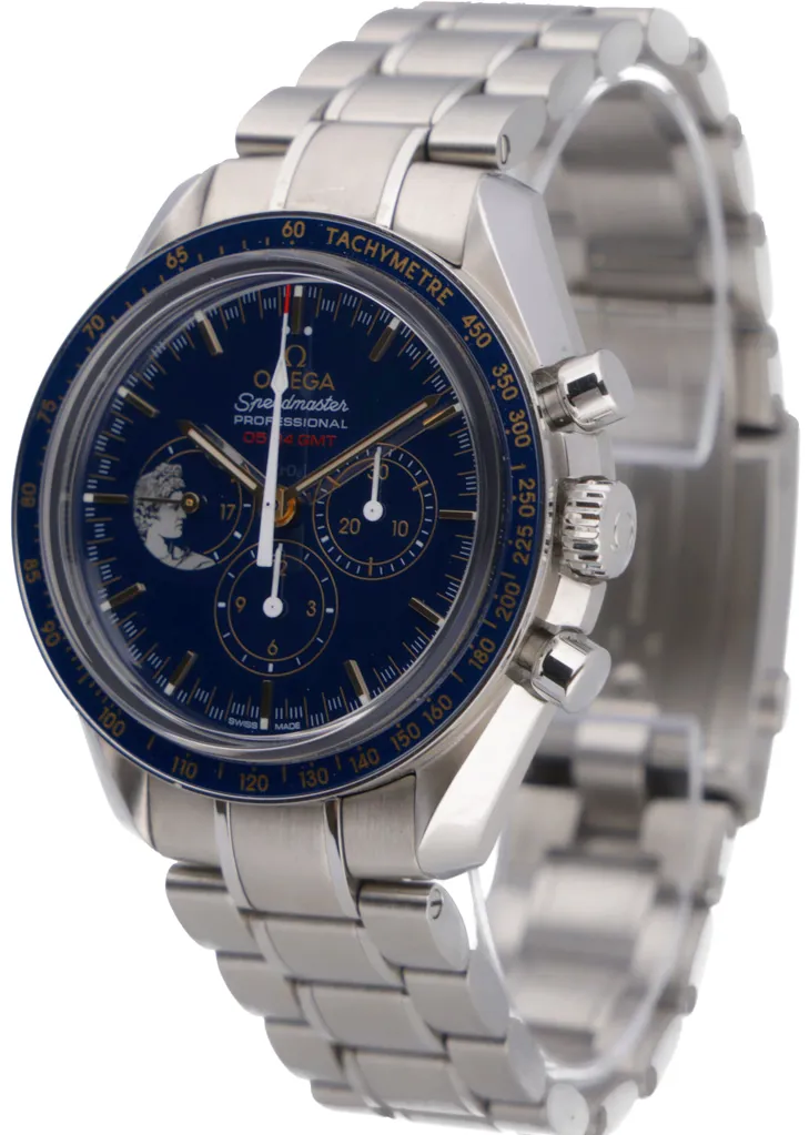Omega Speedmaster Moon watch 311.30.42.30.03.001 42mm Stainless steel Blue 2