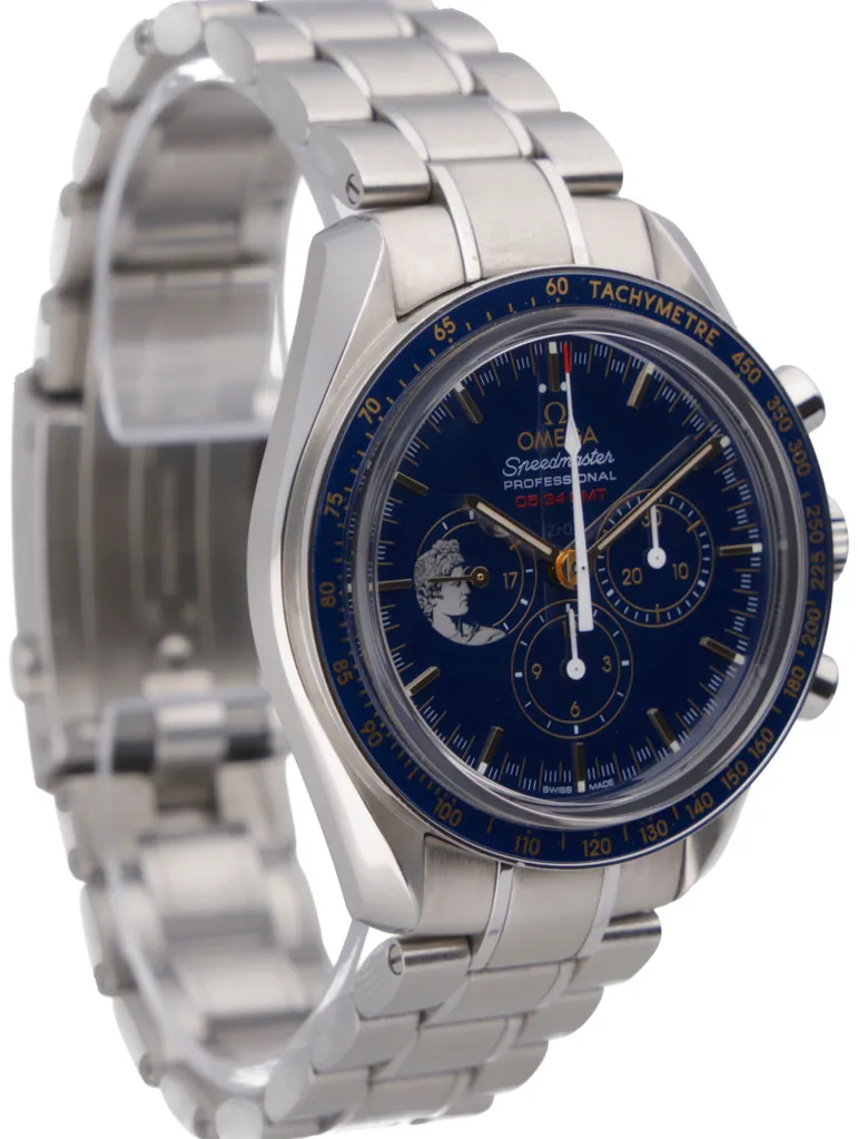 Omega Speedmaster Moon watch 311.30.42.30.03.001 42mm Stainless steel Blue 3