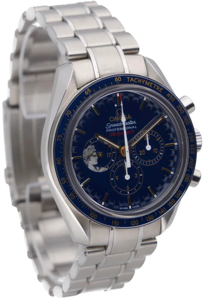 Omega Speedmaster Moon watch 311.30.42.30.03.001 42mm Stainless steel Blue 4