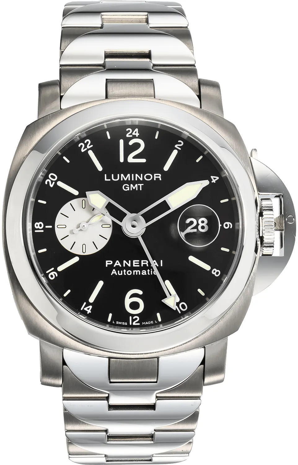 Panerai Luminor GMT Automatic PAM 00161 44mm Stainless steel Black